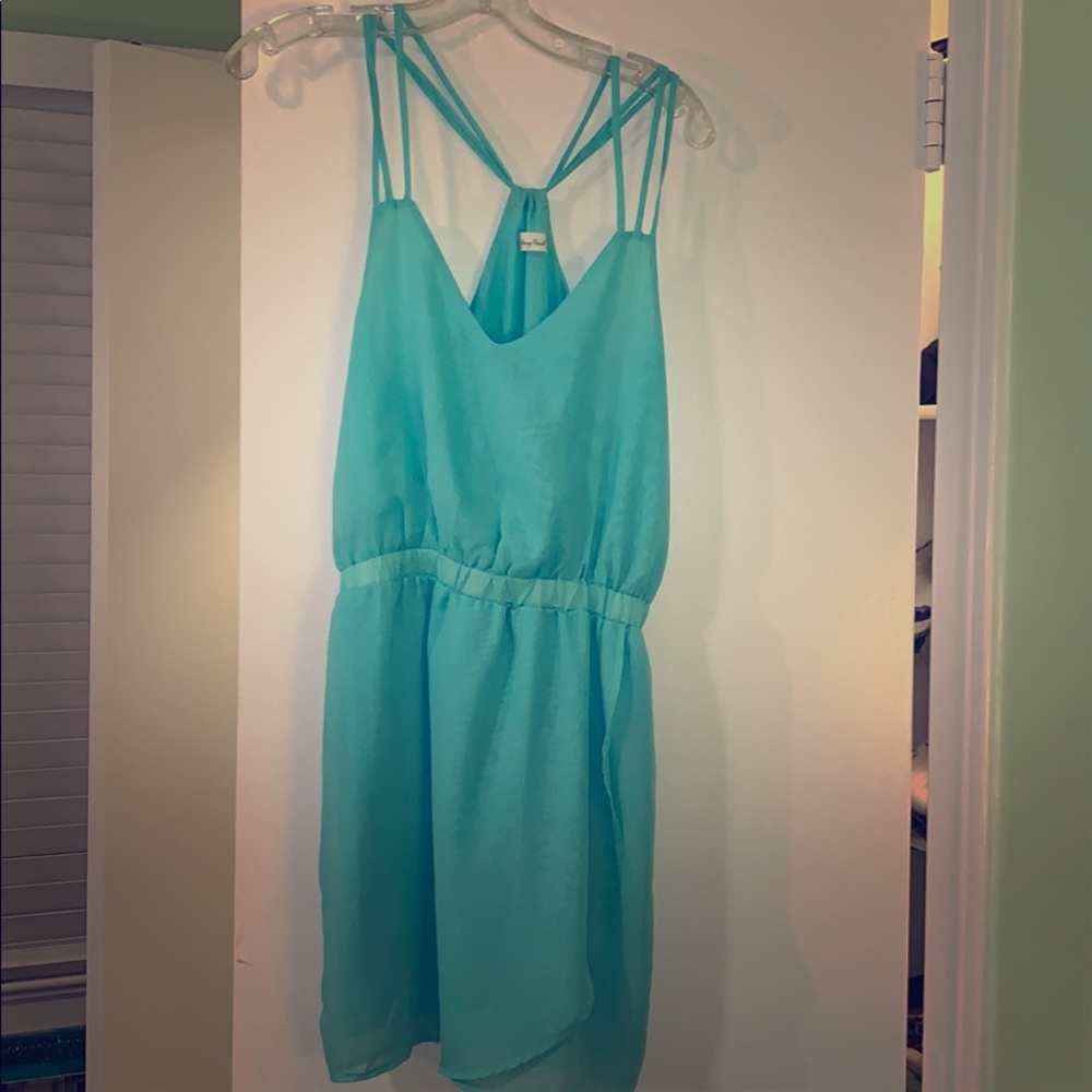 Honey Punch Aqua Blue Mini Dress